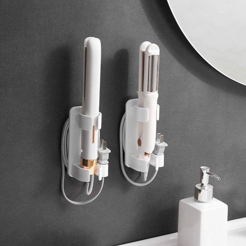 浴室卷发棒收纳架免打孔壁挂式卫生间洗漱台夹板直发梳置物架挂架,淘宝优惠券,粉丝福利购,淘宝优惠卷