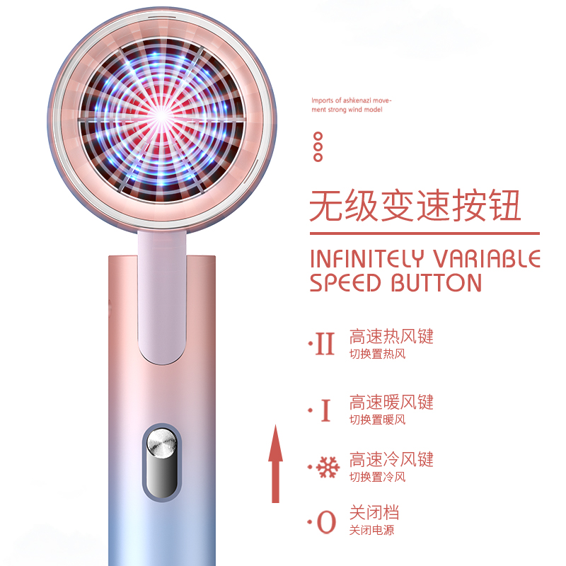 电吹风机家用护发负离子静音大风力冷热吹风筒学生宿舍小功率专用 - 图2