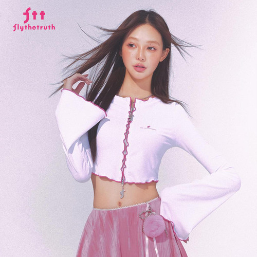 FTT FlyTheTruth『微甜朗姆酒』INS复古植绒蕾丝半身裙女夏季短裙 - 图3