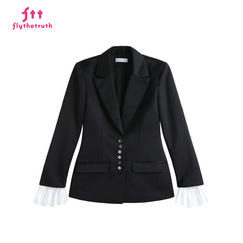 FTT FlyTheTruth『都市叛逆』 高级感西装外套女秋休闲短裙两件套 - 图3