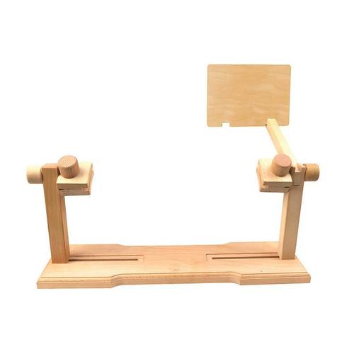 家用可调节多功能榉木台式绣架十字绣刺绣绣架通用床上刺绣绣框 - 图3