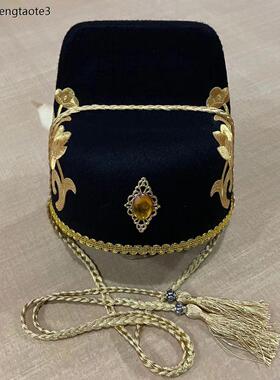唐装状元帽乌纱帽子展昭