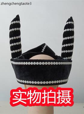 少数民族双层男士演出帽