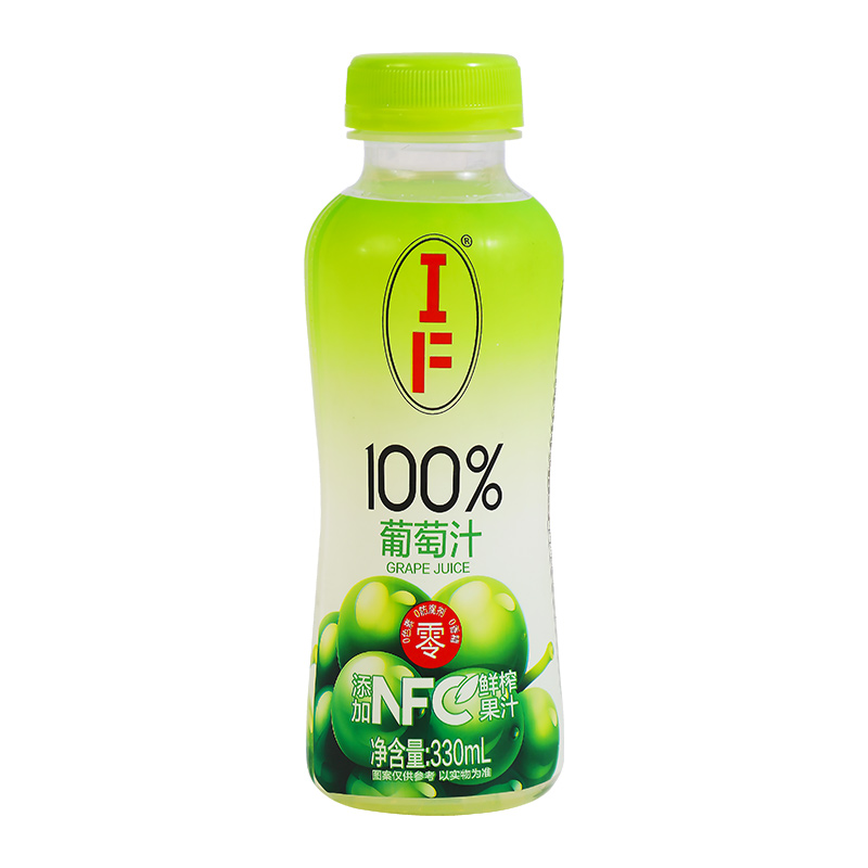 IF100%葡萄果汁330ml饮品添加NFC鲜榨原汁夏季饮料整箱0添加蔗糖