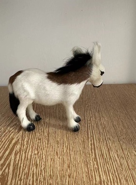 仿真小毛驴驴 灰驴 青山羊皮加工橱窗摆件陈列品教学模具