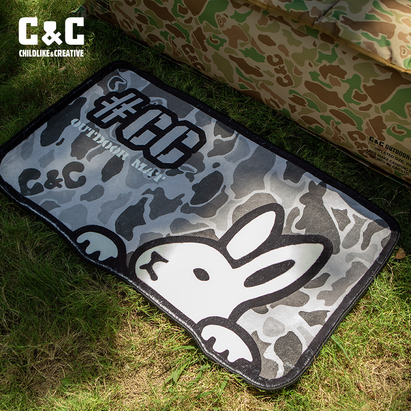 CC户外兔子卡通吸水防滑地毯卧室床边客厅沙发茶几装饰地垫,淘宝优惠券,粉丝福利购,淘宝优惠卷