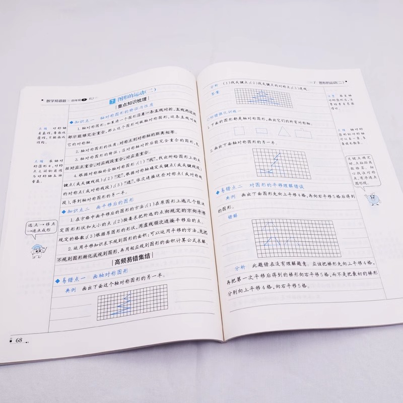 2024新版数学易错题人教版一二三四五六1-6年级上下册随堂课堂笔记小学生数学思维训练专项课时达标练与测试举一反三例题解析习册 - 图1