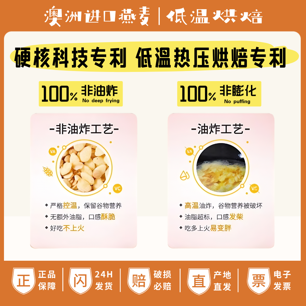 青岛安信麦香本味烤燕麦脆308克/袋醇香燕麦格兰诺拉即食干吃早餐,淘宝优惠券,粉丝福利购,淘宝优惠卷