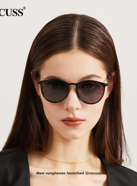 CACUSS偏光墨镜男女高级时尚个性遮阳防晒显脸小太阳眼镜开车眼镜