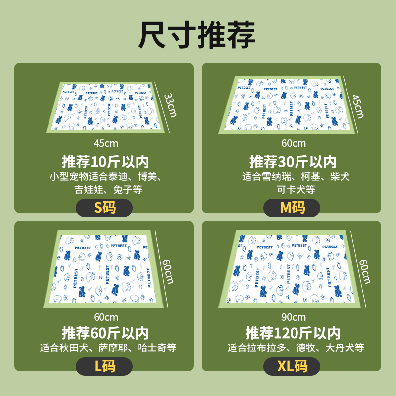 可粘贴尿垫背胶尿垫狗狗尿片尿不湿一次性尿布可固定尿垫猫狗通用 - 图3