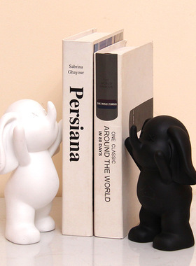 2025新款创意大象书挡仿真摆件家居装饰轻奢酒柜书房玄关书立礼品