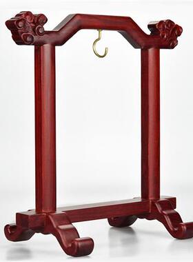 家用供佛摆件 地钟挂饰法器仿古铜吊钟345寸帝钟盘帝钟架