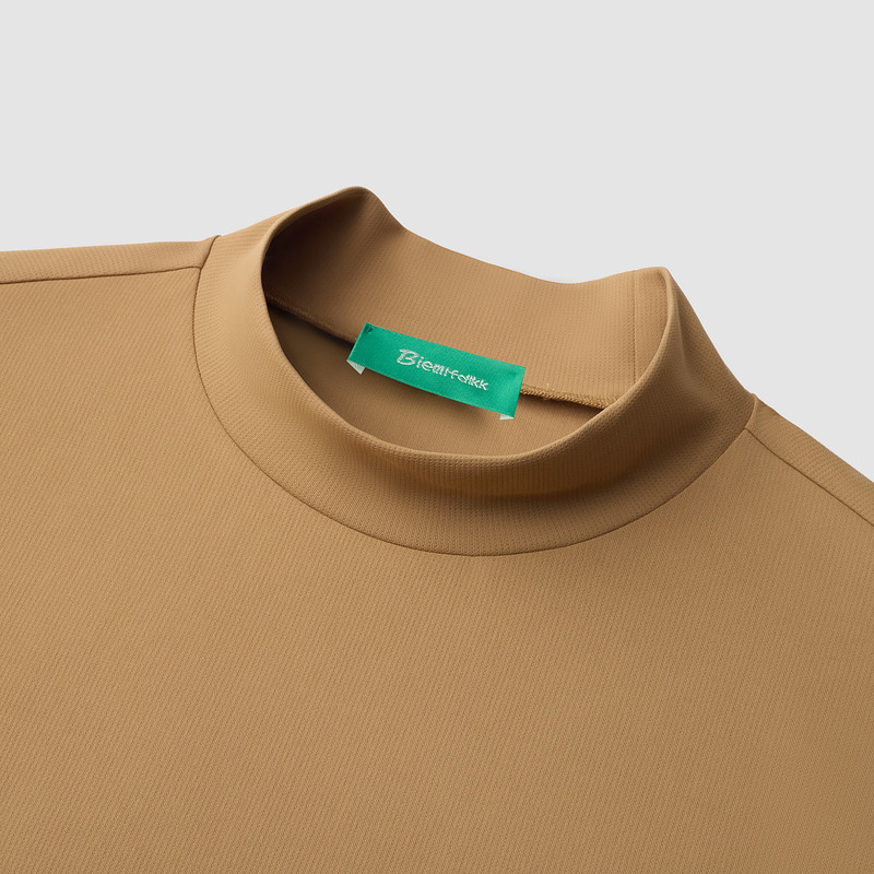 【轻量抗皱】比音勒芬高尔夫秋季男上衣休闲立领长袖T恤,淘宝优惠券,粉丝福利购,淘宝优惠卷