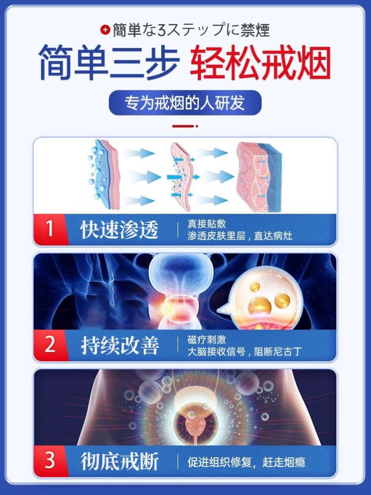 京都製藥：男女戒尼古丁戒瘾贴止烟戒瘾克星神器戒尼古丁替代法用 - 图2