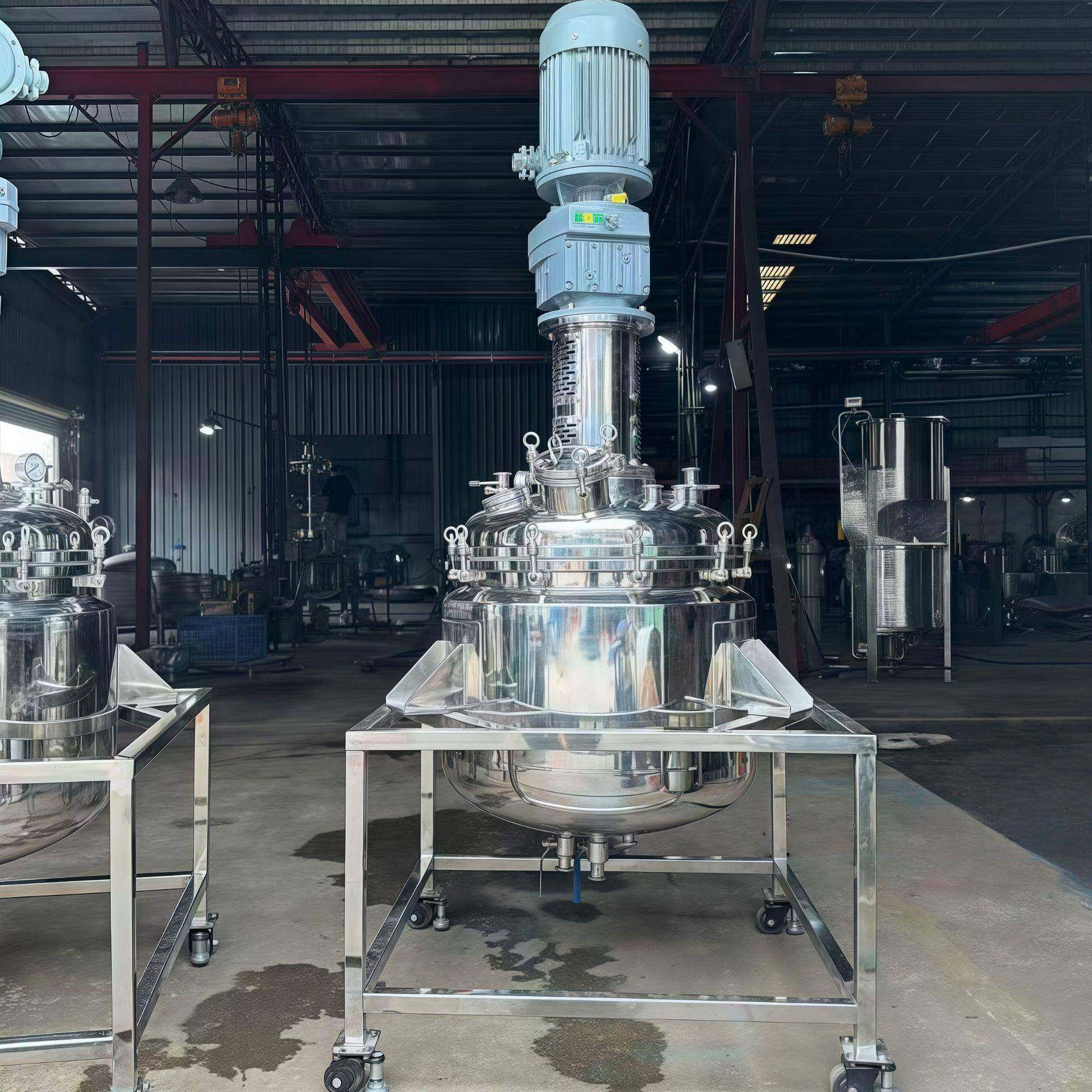 食品级不锈钢搅拌罐 夹层加热保温 电动搅拌混合机夹层加热反应釜,淘宝优惠券,粉丝福利购,淘宝优惠卷