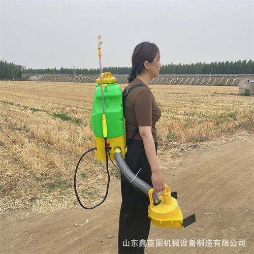 双肩后背式电动施肥喷雾器喷肥打药播种一体机加厚桶身稻田喷药机 - 图0