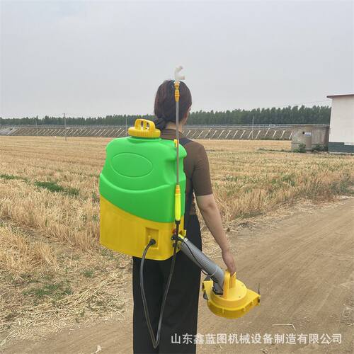 双肩后背式电动施肥喷雾器喷肥打药播种一体机加厚桶身稻田喷药机 - 图1