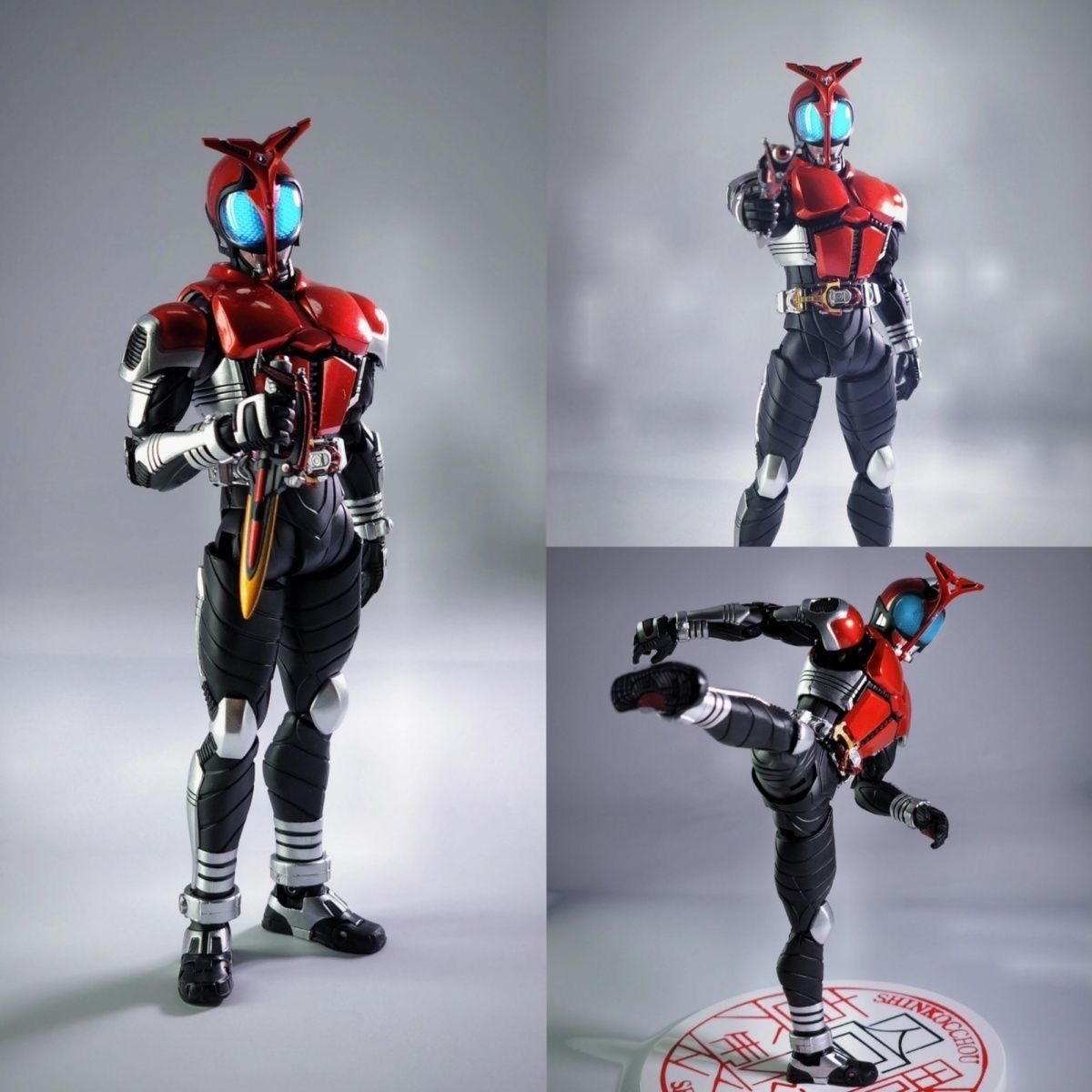 SHF假面骑士W金属蝗虫关节超可动模型手办极狐创骑空我周边玩具 - 图0