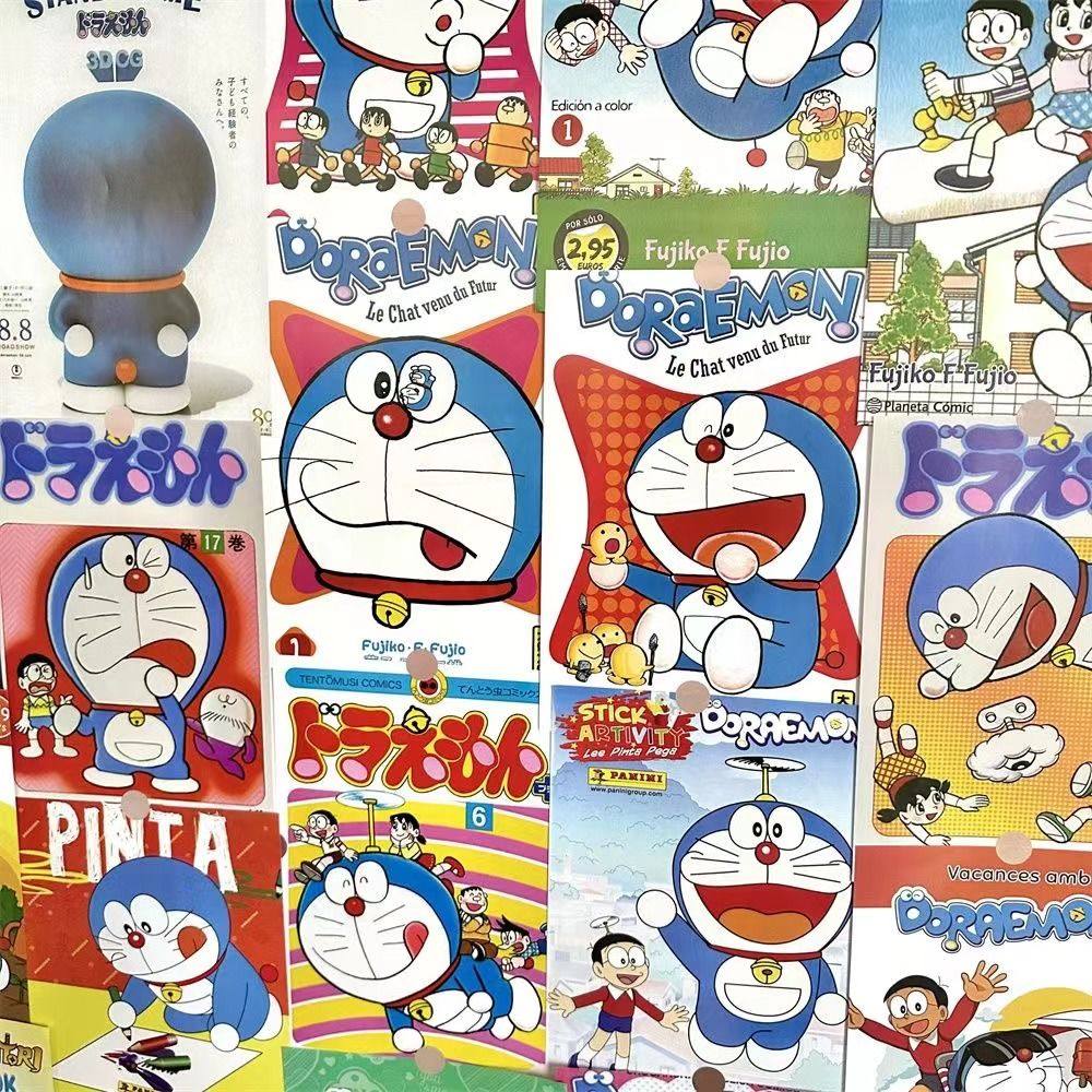 哆啦A梦复古ins海报二次元古早原画墙面卡通装饰宿舍卧室背景墙贴,淘宝优惠券,粉丝福利购,淘宝优惠卷