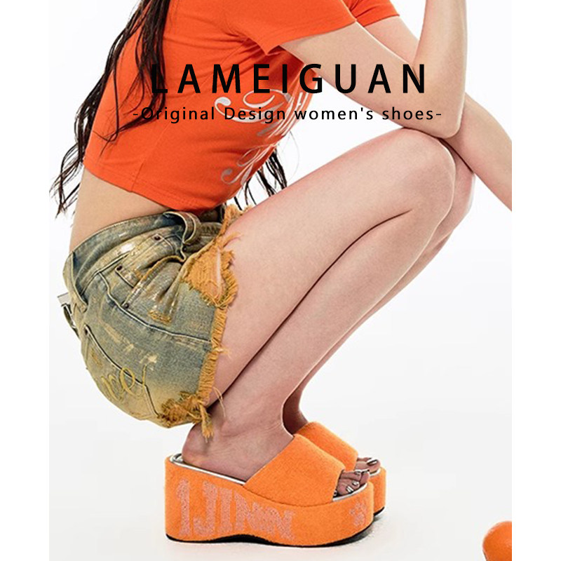 粉色辣妹小个子增高厚底拖鞋女外穿2025夏季新款超火休闲沙滩凉拖,淘宝优惠券,粉丝福利购,淘宝优惠卷