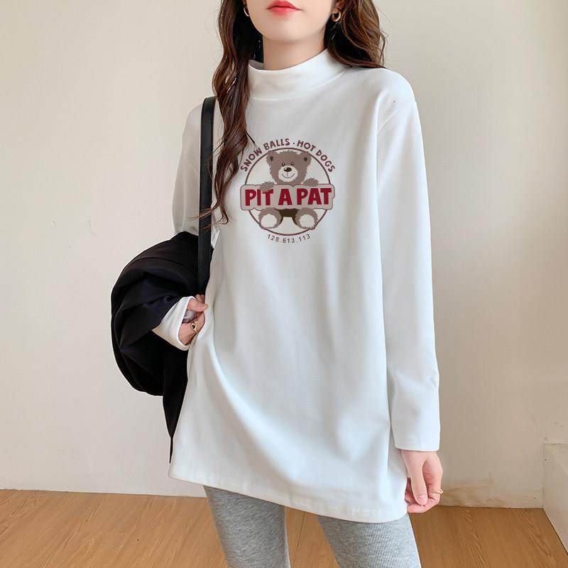 韩国双面绒加厚保暖上衣女内搭半高领磨毛秋冬季宽松长袖灰色~,淘宝优惠券,粉丝福利购,淘宝优惠卷