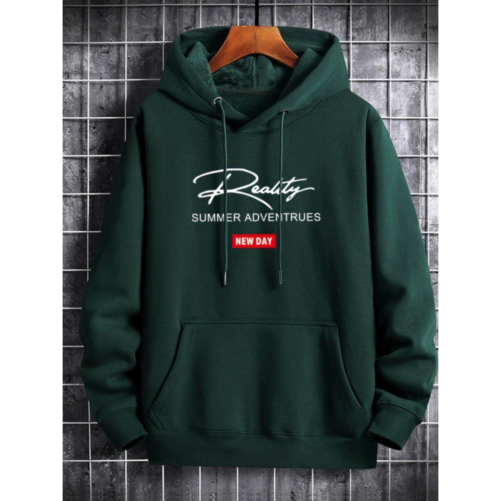 GOOMILLEE美式潮牌重磅纯棉卫衣男2025春秋新款宽松大码连帽上衣 - 图3