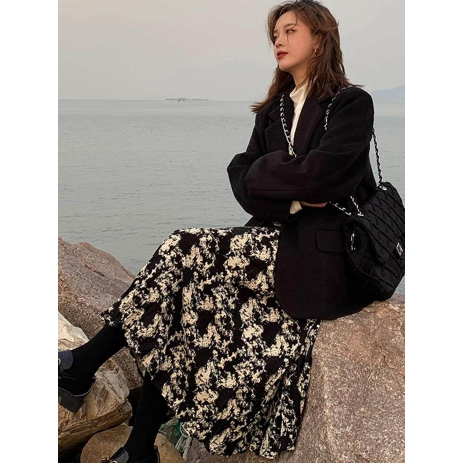 法国Rixo Rane美到醉心⭐法式覆古碎花半身裙女高腰显瘦气质a字裙,淘宝优惠券,粉丝福利购,淘宝优惠卷