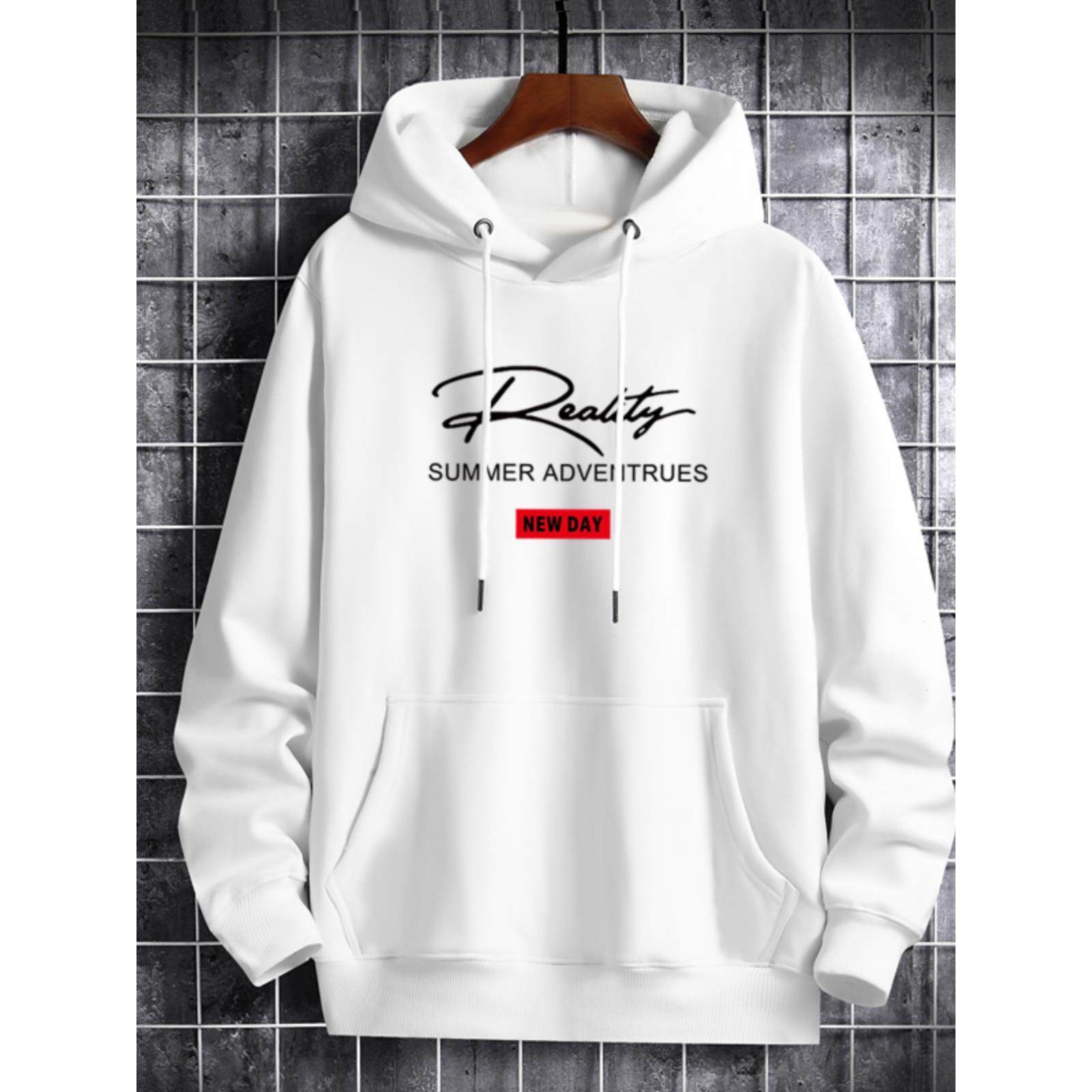 GOOMILLEE美式潮牌重磅纯棉卫衣男2025春秋新款宽松大码连帽上衣 - 图1