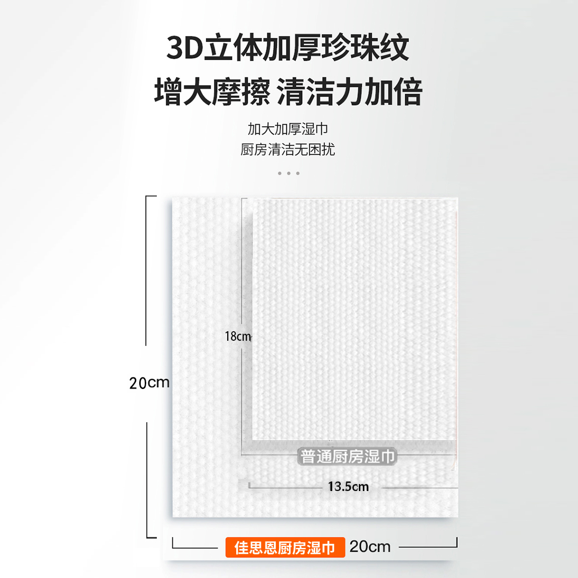 【19.9元6大包】佳思恩一次性厨房湿巾去油去污家用油烟机 - 图1