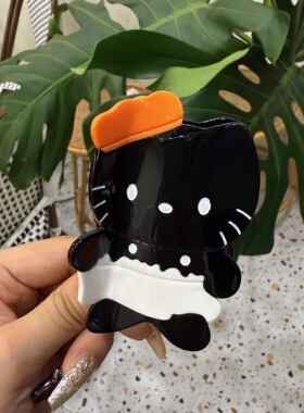 kitty大号豹纹醋酸发抓夹高级感