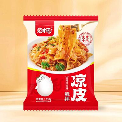 猫村长鲜拌凉皮230g双口味组合装红油麻辣免煮即食多种口味