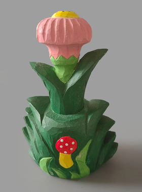 木质摆件田园风格客厅纯手工木雕