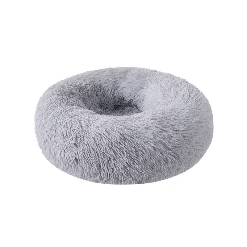 宠物窝加厚长毛绒圆形狗床垫子猫窝冬季保暖深度睡眠狗窝宠物用品 - 图3