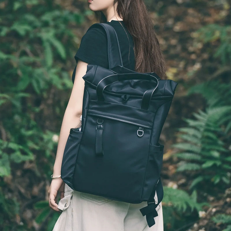 双肩包男女2024新款大容量户外旅行防水学生通勤卷口电脑背包16寸,淘宝优惠券,粉丝福利购,淘宝优惠卷