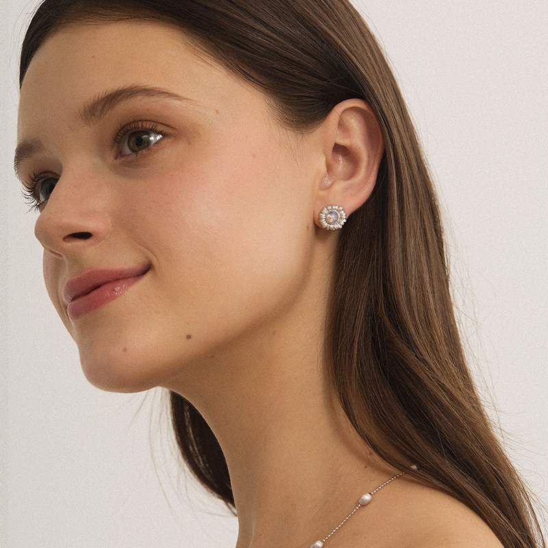 【秋冬新品】iKiCo循光小雏菊耳环花朵耳钉小众高级礼物纯银女,淘宝优惠券,粉丝福利购,淘宝优惠卷