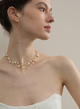 小希子同款珍珠项链iKiCo满天星
