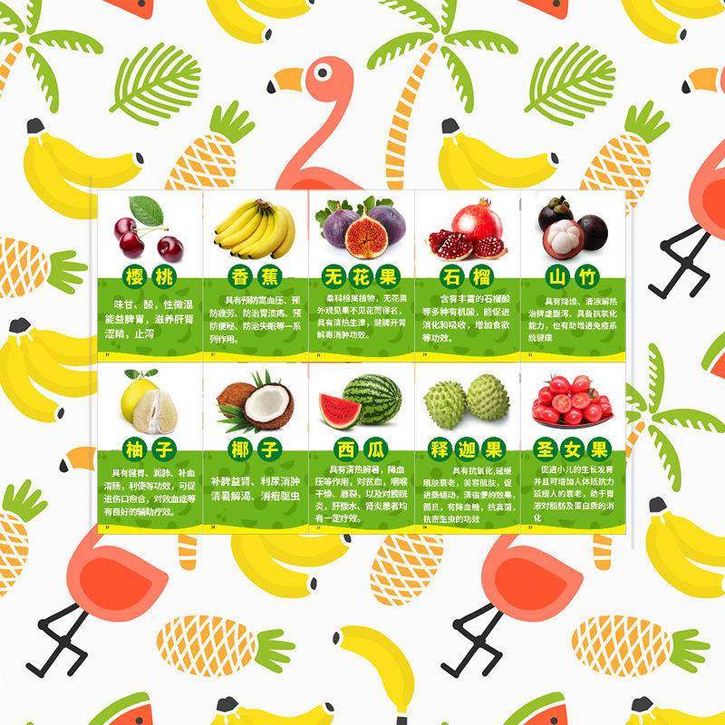 促销牌介绍卡说明卡pop水果简介功效营养介绍水果店挂画超市海报