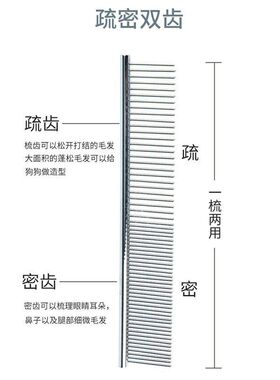 猫狗美容排梳宠物狗狗梳子泰迪排梳狗毛梳大型犬猫咪金毛