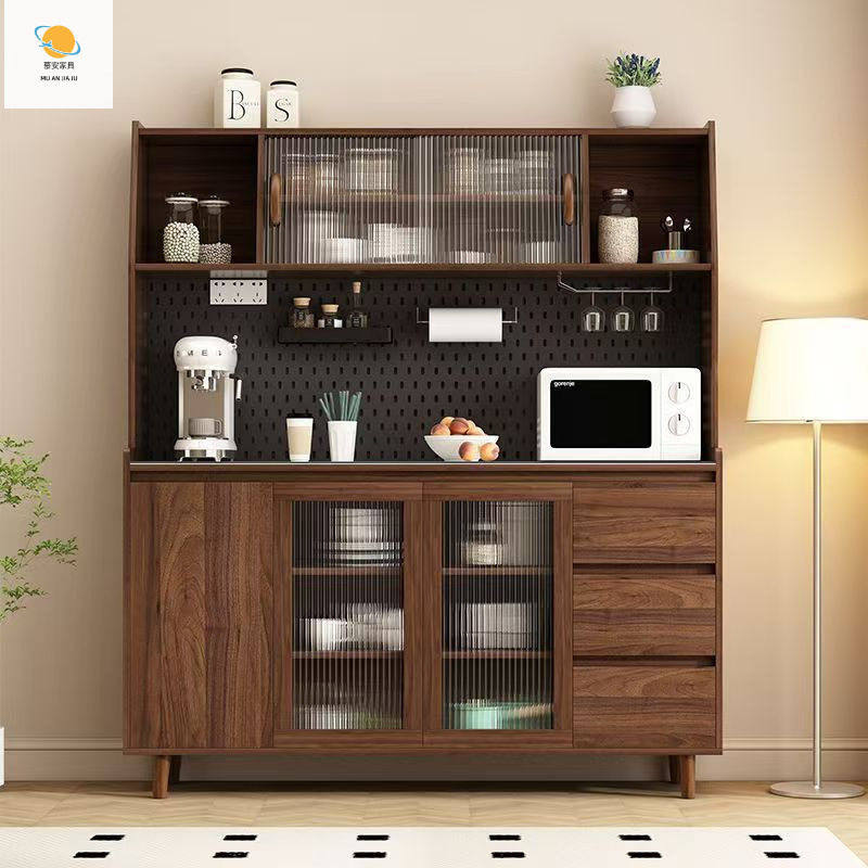 实木餐边柜现客厅酒柜茶水柜多功能厨房储物收纳柜一体靠墙北欧,淘宝优惠券,粉丝福利购,淘宝优惠卷
