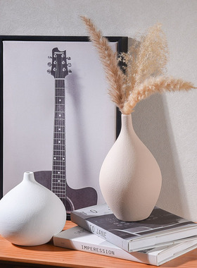 2025新款陶瓷小口插花花瓶样板房软装家居饰品干花装饰电视柜摆件