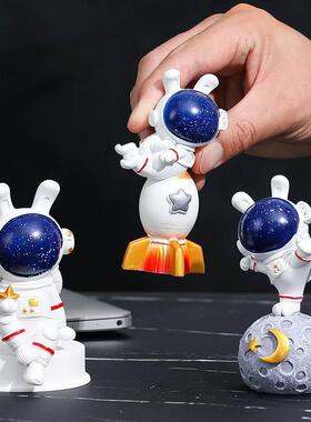 创意家居摆件卡通公仔太空人玄关办公桌上宇航员烟灰缸装饰品摆件