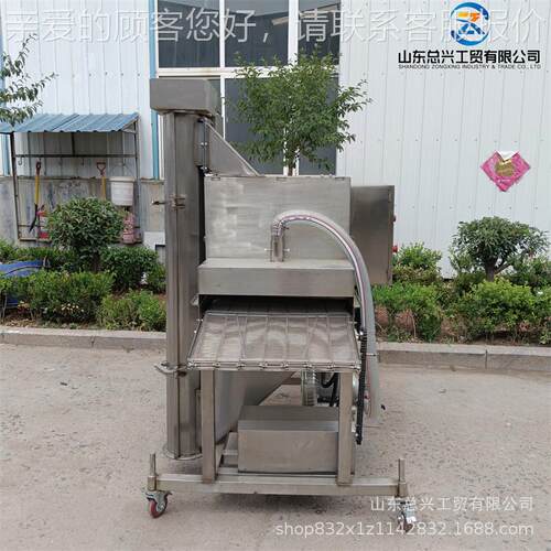 奶卷不锈钢上糠机 全冻自动用肉排鸡上糠设备 商黄金虾排堡裹COR - 图0