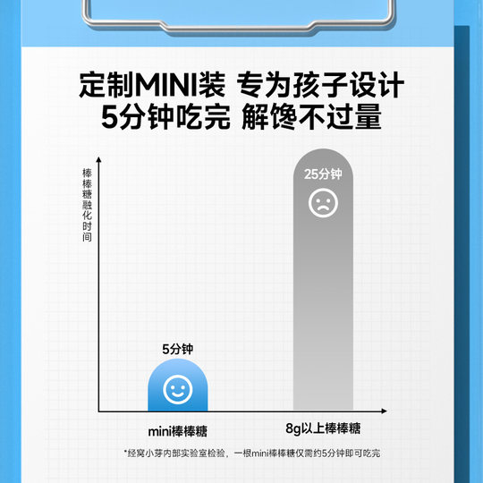 【U先】窝小芽无糖棒棒糖 蓝莓水蜜桃vc益生菌糖果0糖休闲零食