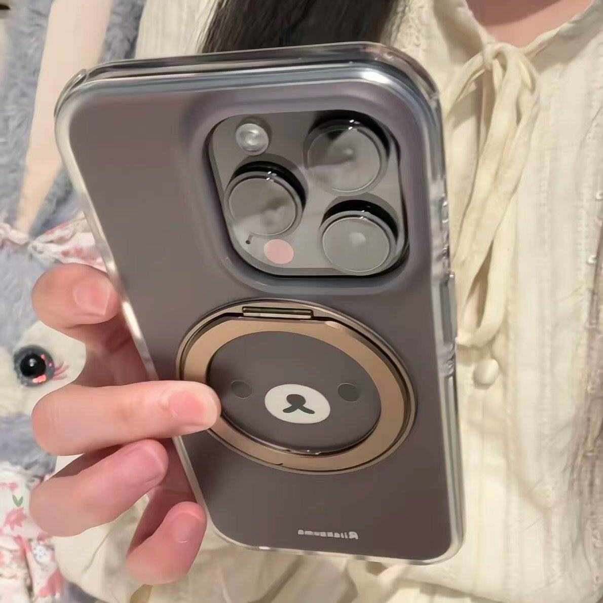 白底兔子表情英文360旋转支架适用iPhone17promax手机壳15新款17pro网红女款13防摔16pro超好看17保护套,淘宝优惠券,粉丝福利购,淘宝优惠卷