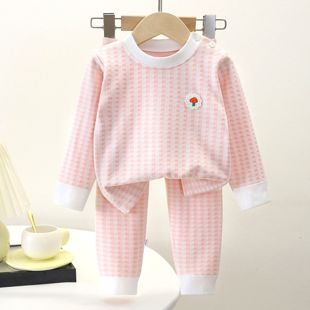 儿童德绒内衣家居服秋冬季保暖套装男女童韩版睡衣宝宝洋气秋衣裤,淘宝优惠券,粉丝福利购,淘宝优惠卷