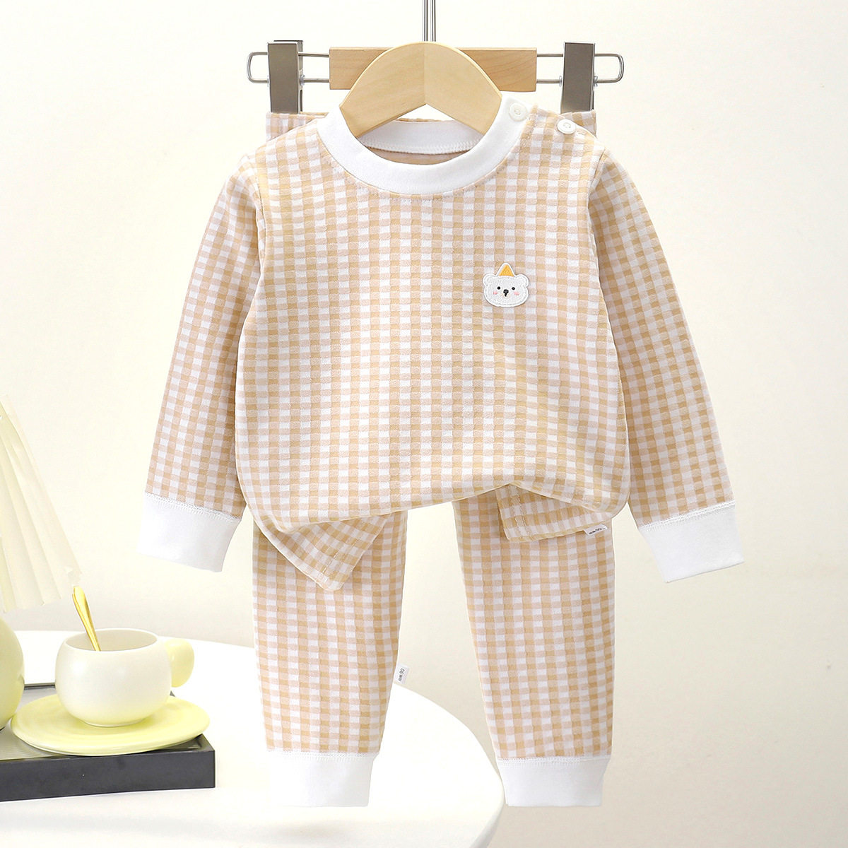 儿童德绒内衣家居服秋冬季保暖套装男女童韩版睡衣宝宝洋气秋衣裤,淘宝优惠券,粉丝福利购,淘宝优惠卷