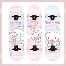 Jade Gui Dog Four Wheel Skateboarding First Scholar Child Boy 3-6 One 12-year-old girl flash Twin Teething Professional Skateboard