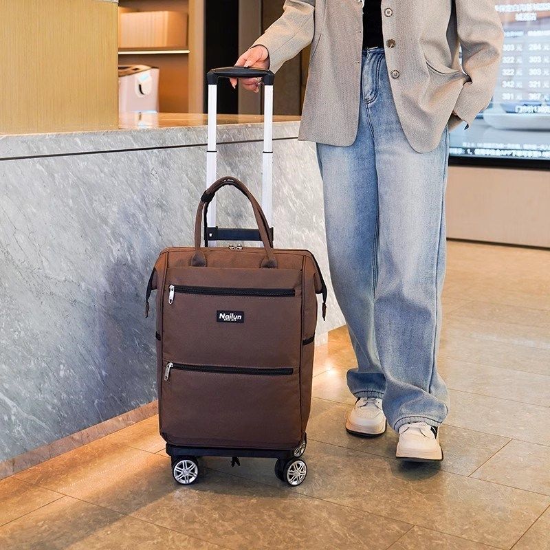 新款防水牛津布行李袋可拆万向轮拉杆背包旅行袋女男手提大容量箱,淘宝优惠券,粉丝福利购,淘宝优惠卷