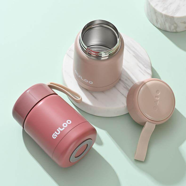 ins风简约迷你保温杯女手提便携不锈钢焖烧杯礼品杯可爱学生水杯,淘宝优惠券,粉丝福利购,淘宝优惠卷