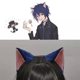 月咏几斗守护甜心动漫cos仿真猫耳猫尾套装兽耳发箍头饰 表演道具